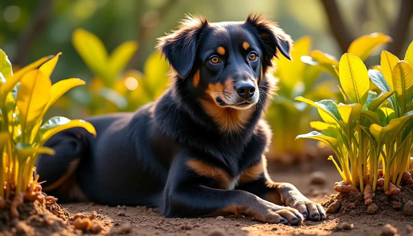 découvrez les bienfaits du curcuma pour les chiens : usages, précautions, conseils de dosage et effets sur la santé de votre animal. tout savoir sur l'intégration du curcuma dans l’alimentation canine.