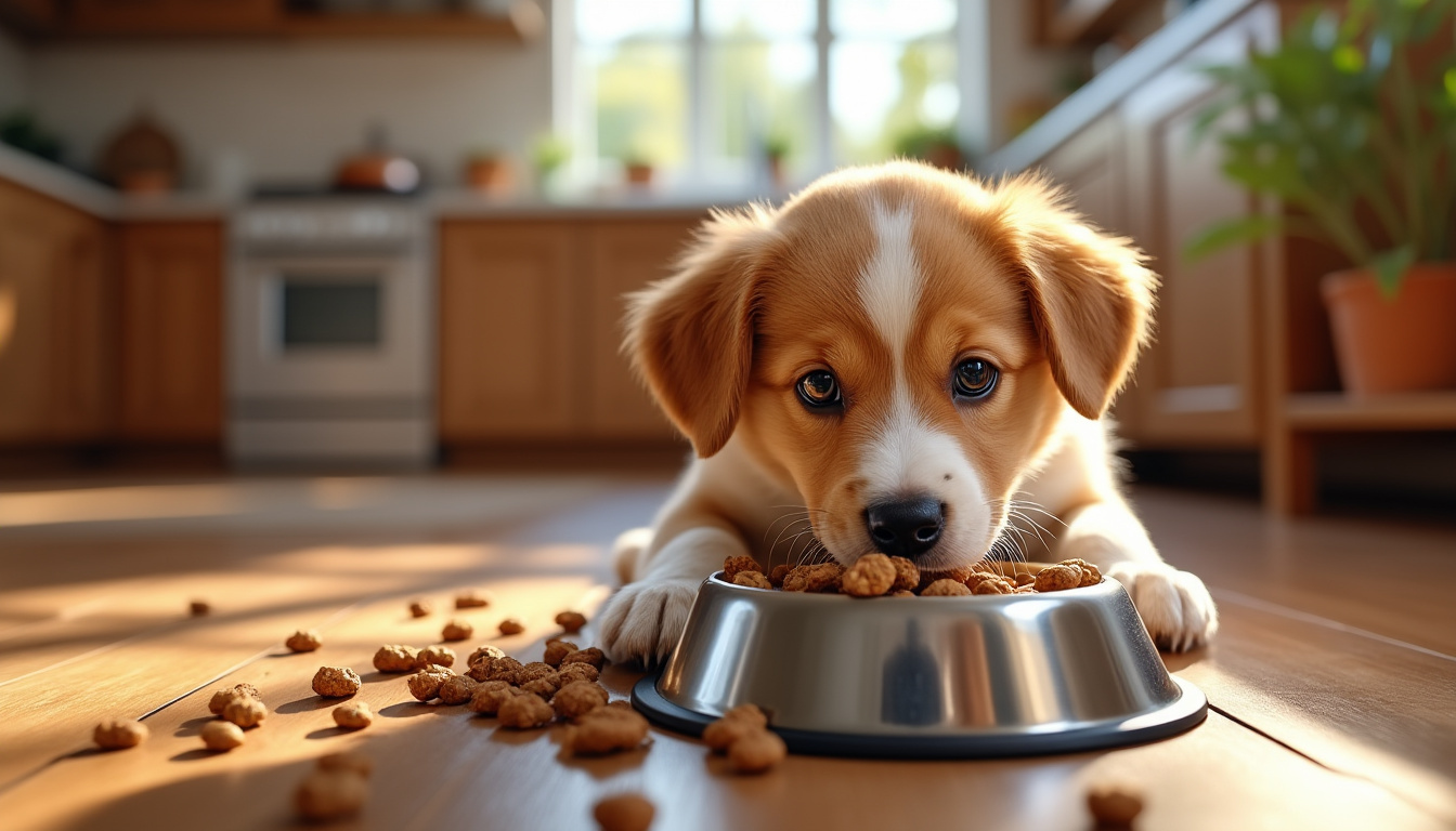 découvrez comment bien doser les croquettes pour chiot afin d'assurer une croissance saine et équilibrée de votre compagnon à quatre pattes.