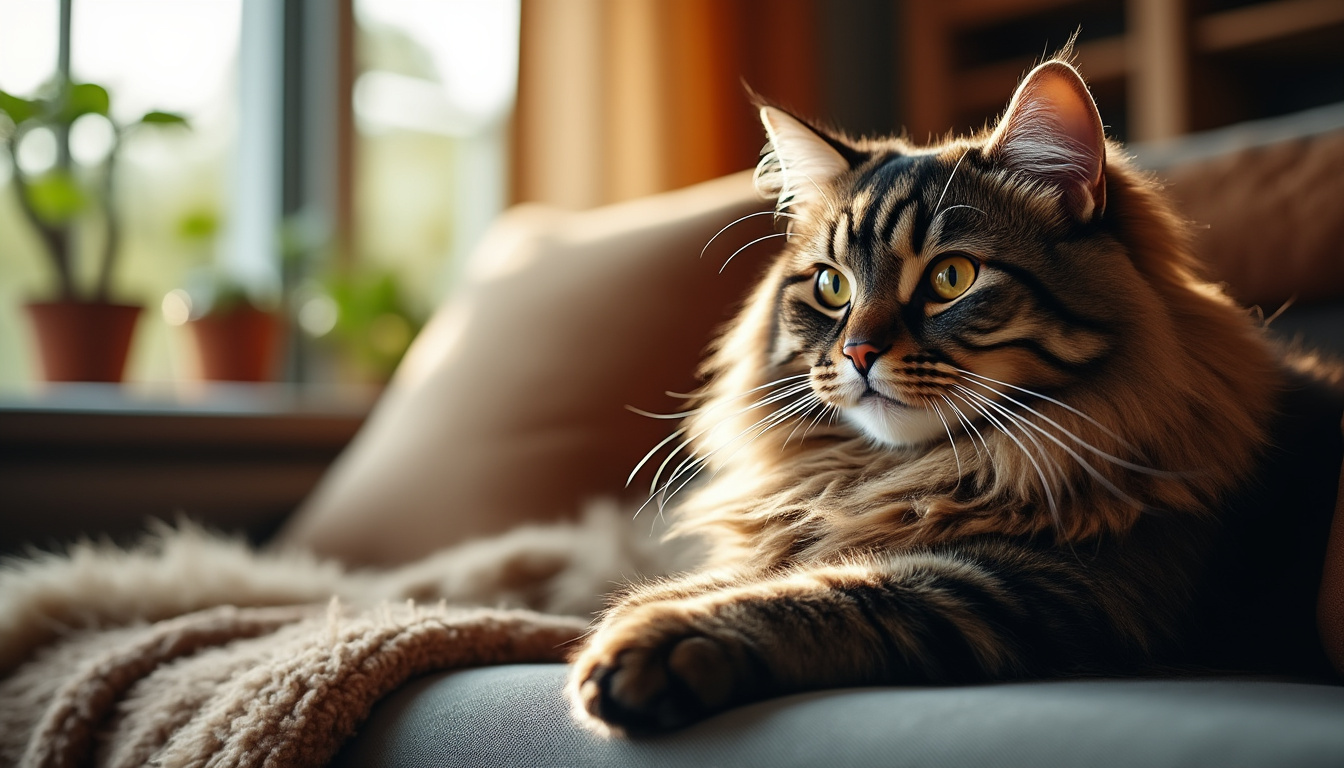 découvrez notre sélection de gros chats poilus adorables, parfaits pour les amateurs de félins doux et cùlins.